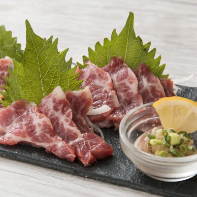 【熊本　と畜】霜降り馬刺し　スライス　200g(西原村)