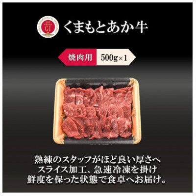 GIくまもとあか牛 焼肉 500g(西原村)