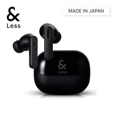 【&Less】ワイヤレスイヤホン(ブラック) カナル型 Bluetooth Ver.5.3