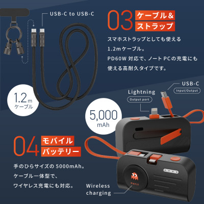 新入学・新社会人へのお祝いに!モバイルバッテリーエアファンセット!ポーチ付き