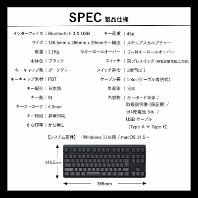 東プレ REALFORCE R4 (型式:R4HC11)