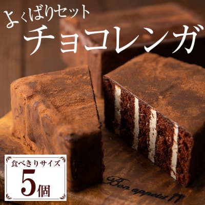 大人気!食べきりチョコレンガ セット(ミニチョコレンガ 5個)ぱりっ!ふわっの新食感 チョコケーキ