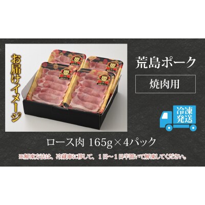 【福井のブランド豚肉】荒島ポーク ロース焼肉用 660g