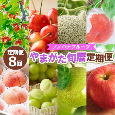 【定期便8回】ノノハナフルーツ やまがた旬暦定期便 FY25-590