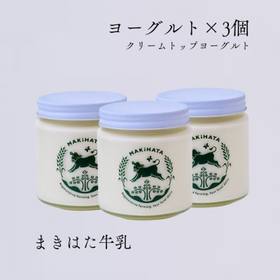 まきはた牛乳工房 ヨーグルト (450ml×3個セット) 