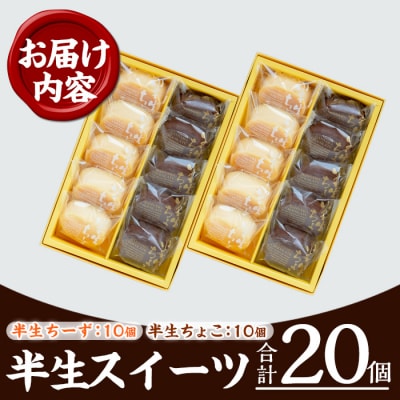 スフレタイプの チーズケーキ と チョコケーキ 半生チーズ・半生ちょこ詰合せ