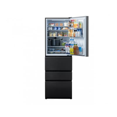冷蔵庫 冷凍冷蔵庫 371L IRSN-37A-B ブラック