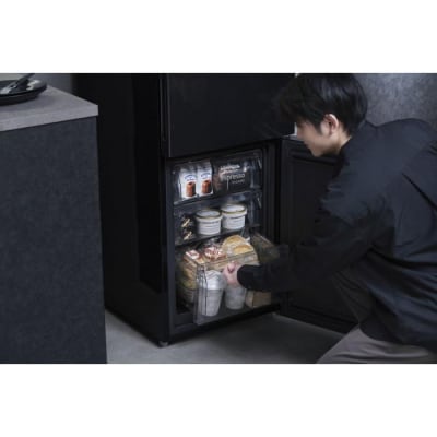冷凍冷蔵庫 153L IRSN-BLK15A-B ブラック