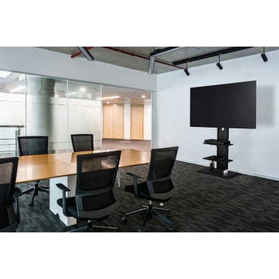 テレビ台 スタンドテレビ台 UTS-700R-BO ブラックオーク