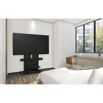 テレビ台 スタンドテレビ台 UTS-900R-BO ブラックオーク