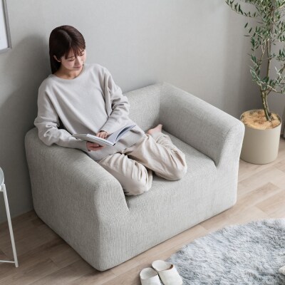ポップアップソファ 1人掛け PUS1-1SA ライトグレー