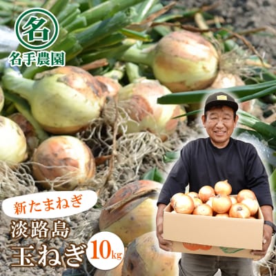 【新たまねぎ】名手農園の淡路島特産玉ねぎ10kg　an03029