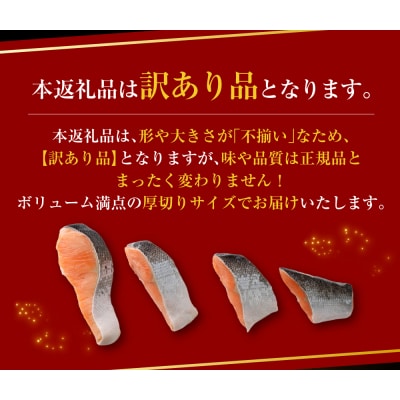【 訳あり 】 プレミアム1級品 厚切り塩銀鮭 切り身 1kg