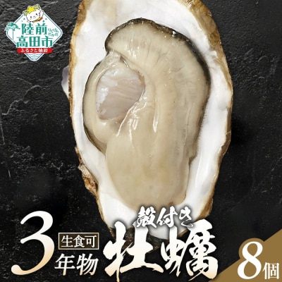 【先行受付】 殻付き 牡蠣 8個 生食可 かき カキ 生牡蠣 おためし 三陸産 旬 マルテン水産