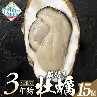 【先行受付】 殻付き 牡蠣 15個 生食用 かき カキ 生牡蠣 三陸産 旬 料理 マルテン水産