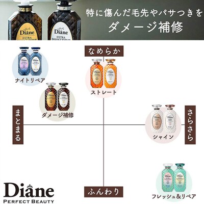 ダイアン ダメージリペア シャンプー&トリートメント 450ml×2|19_ntl-010201