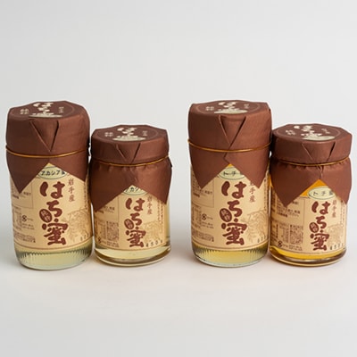 天然ハチミツ2種4個セット(アカシア600g×1、450g×1、トチ600g×1、450g×1)