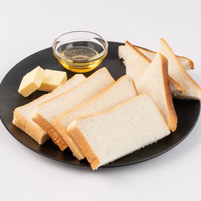 岩手県産小麦100%の食パン&軽米産はちみつたっぷりプレミアム食パン　2本セット