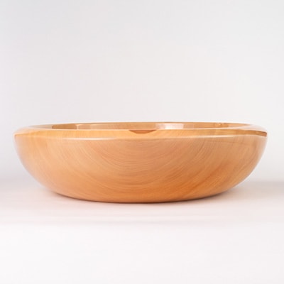 【さとふる限定】こね鉢　栃　直径60.5cm　岩手県産材を使用した逸品　岩手県　軽米町