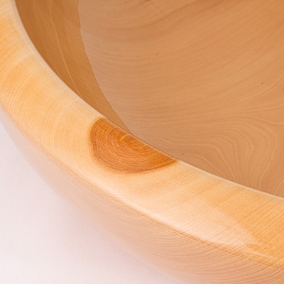 【さとふる限定】こね鉢　栃　直径60.5cm　岩手県産材を使用した逸品　岩手県　軽米町