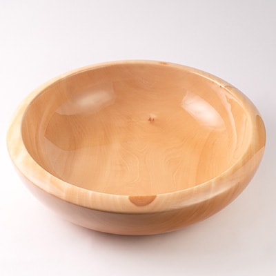 【さとふる限定】こね鉢　栃　直径60.5cm　岩手県産材を使用した逸品　岩手県　軽米町