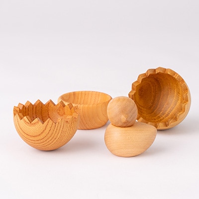 百木　卵とひよこ　桑&欅