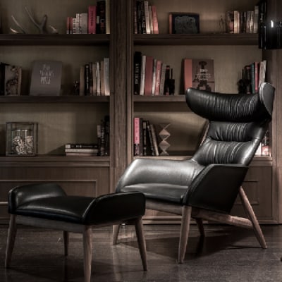 【Ritzwell】BEATRIX SET/CHAIR(M)+OTTOMAN [AYG054]