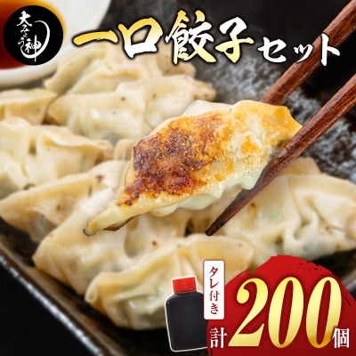 「一口餃子の大明神」一口餃子セット 計200個 (50個入×4袋) タレ付き