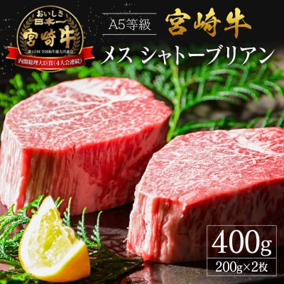 プレミアムシリーズ 宮崎県産 倉薗牧場 A5等級 宮崎牛 メス シャトーブリアン