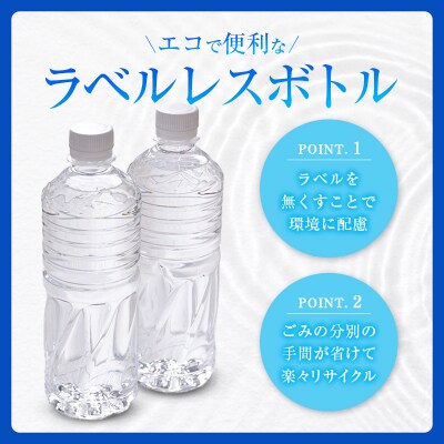 【定期便】 シリカ 朝の天然水 555ml 24本 3回 ラベルレス 中硬水 ミネラルウォーター