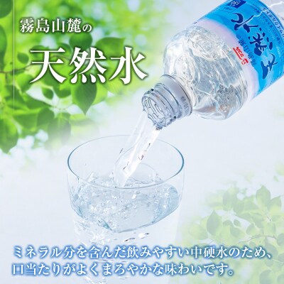 【定期便 6か月】 霧島山麓の天然水 590ml×24本入 6回 サンA ミネラルウォーター 飲料水