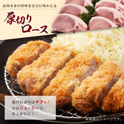 産地直送 宮崎県産 ひなた宮崎 ホエー豚 厚切りロース とんかつ用 計1.6kg(200g×8枚) 