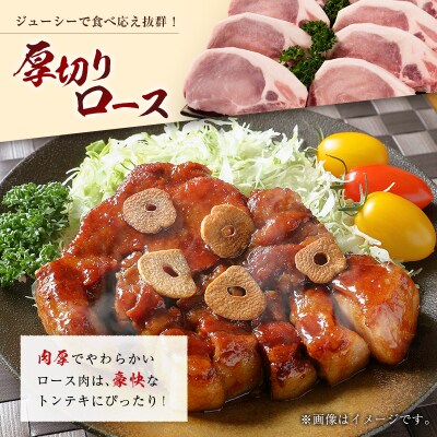 産地直送 宮崎県産 ひなた宮崎 ホエー豚 厚切りロース トンテキ 計1.6kg(200g×8枚)