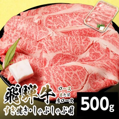 飛騨牛 ロースまたはカタロース 500g すき焼き しゃぶしゃぶ 養老ミート