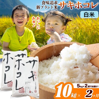 米《2ヶ月》サキホコレ【白米】令和7年産 10kg|22_ssn-051002h