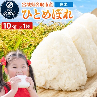 令和7年産 宮城県名取市産 ひとめぼれ 白米 10kg|21_kkn-051001