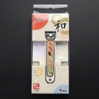 和製爪切り　Super　V-CUT　民芸　寿司(VN1-83M-SS) つめきり