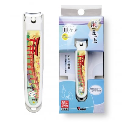 和製爪切り 景観【鳥居】(VN2-83K-TI) カバー付き