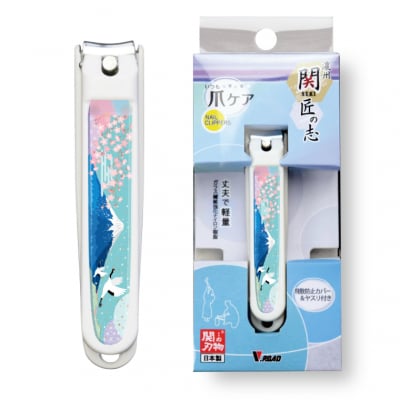 和製爪切り　景観　富士山(VN2-83K-FJ)濃州関・匠の志　日本製　カバー付き　爪キャッチャー