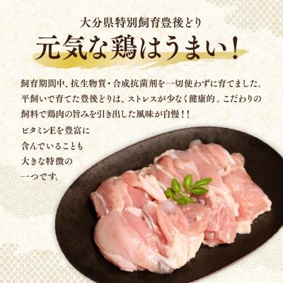鶏肉 もも肉 豊後どり 切身 3kg 250g×12個 小分け カット済み 冷凍 国産 九州 鶏