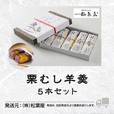 月よみ山路 栗むし羊羹5本セット 大人気ようかん 羊かんセット