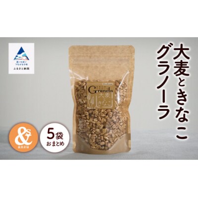 シリアル 朝食 健康 小松産 大麦ときなこグラノーラ 5袋おまとめ