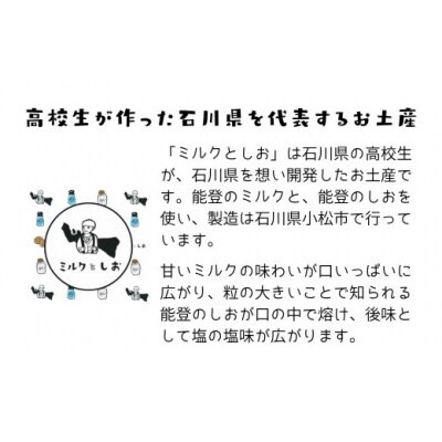 ミルクとしお(8箱入り) 能登復興支援 高校生がつくった!石川県を代表するお土産【SOI株式会社】