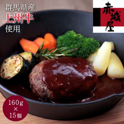 上州牛のハンバーグ(160g×15個セット) F20E-008