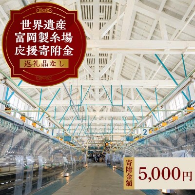 ＼世界遺産!!/ 富岡製糸場 応援寄附金(返礼品なし) F20E-945