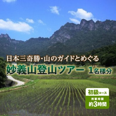 日本三奇勝・山のガイドとめぐる妙義山登山ツアー1名様分【初級コース】 F20E-719