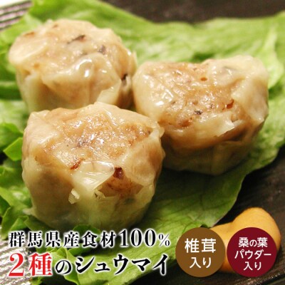 上州麦豚 シュウマイ2種セット 豚 銘柄豚 ブランド豚 肉 焼売 シイタケ 桑の葉 F21E-426