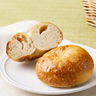 朝から並ぶ人気店! 「つばめベーグル」のプレーンベーグル 6個 パン 食品 F21E-286