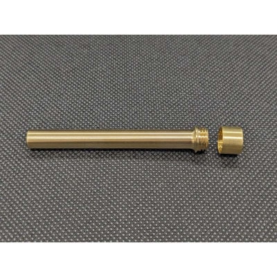 試験でも安心真鍮シャープペン芯入れ ゴールドキャップ付き F21E-284