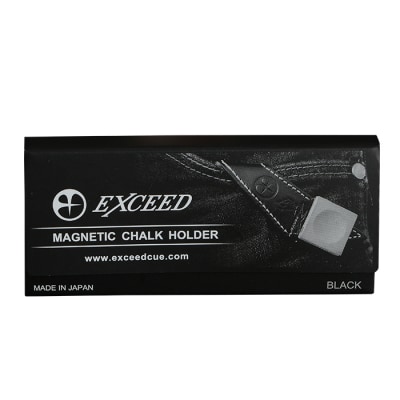 《ビリヤード》EXCEED マグネティックチョークホルダー (ブラック) 本牛革 F20E-555